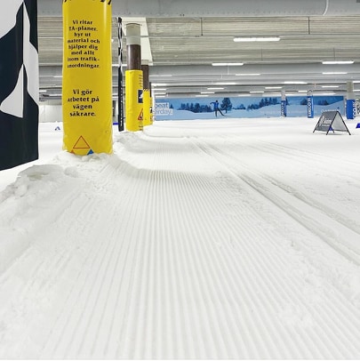 Ändrad öppettid för bättre snö - Skidhall för längdskidåkning i Göteborg.